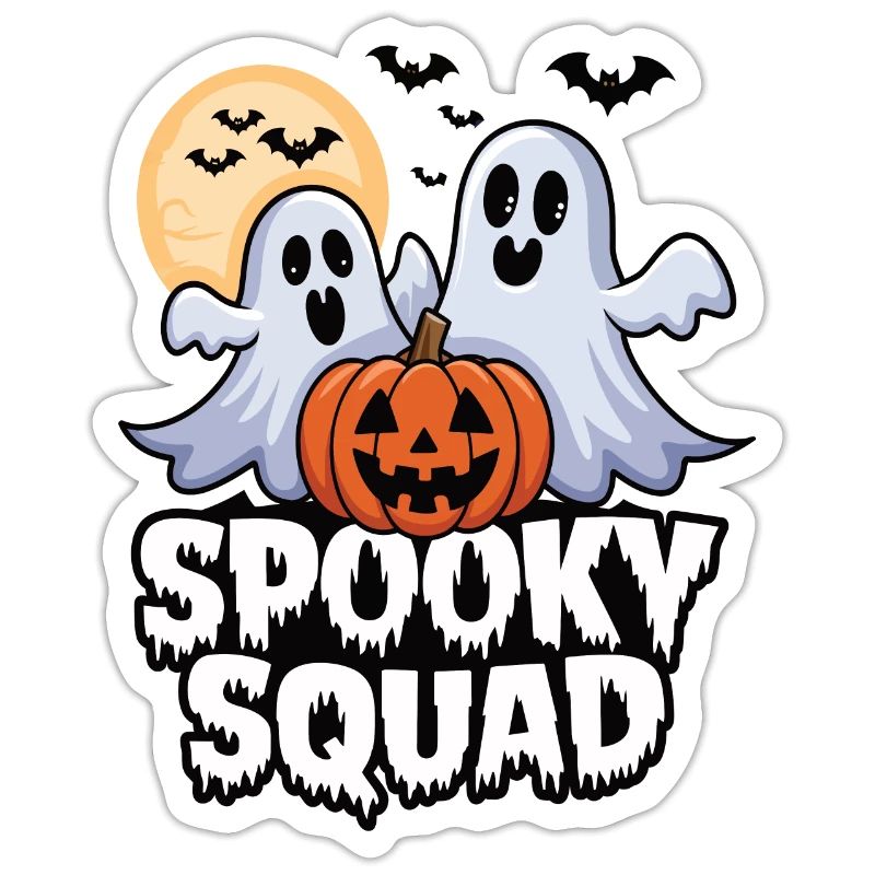 Halloween Spooky Squad Ghost with Hat