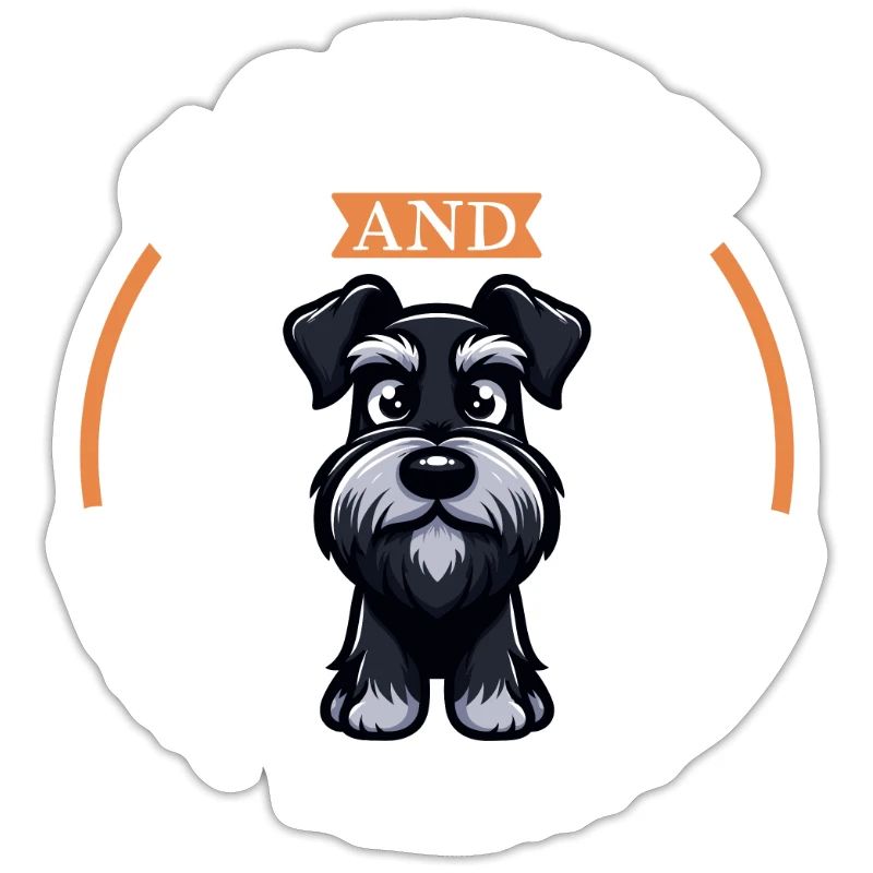 Café et schnauzer géant