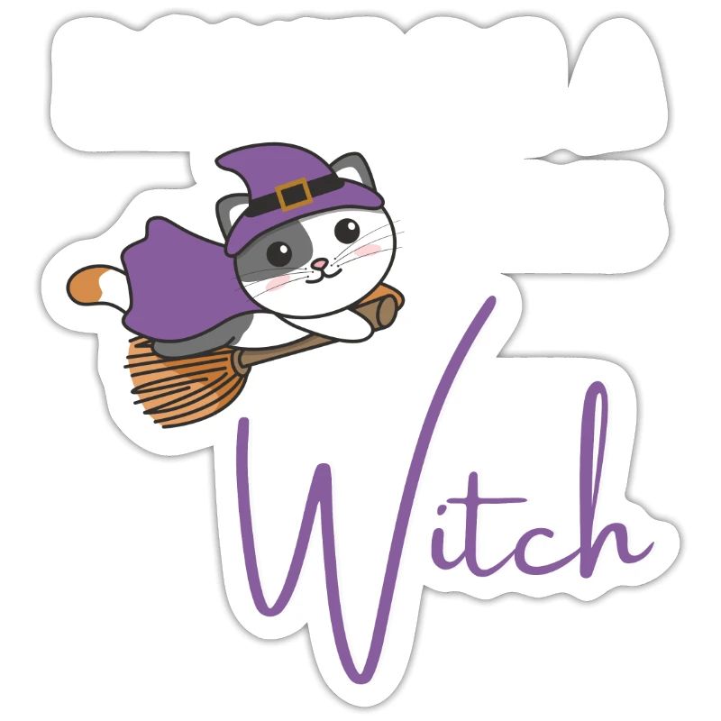 Cat Halloween Witch Witches don't be a basic witch