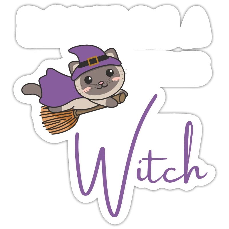 Cat Halloween Witch Witches don't be a basic witch