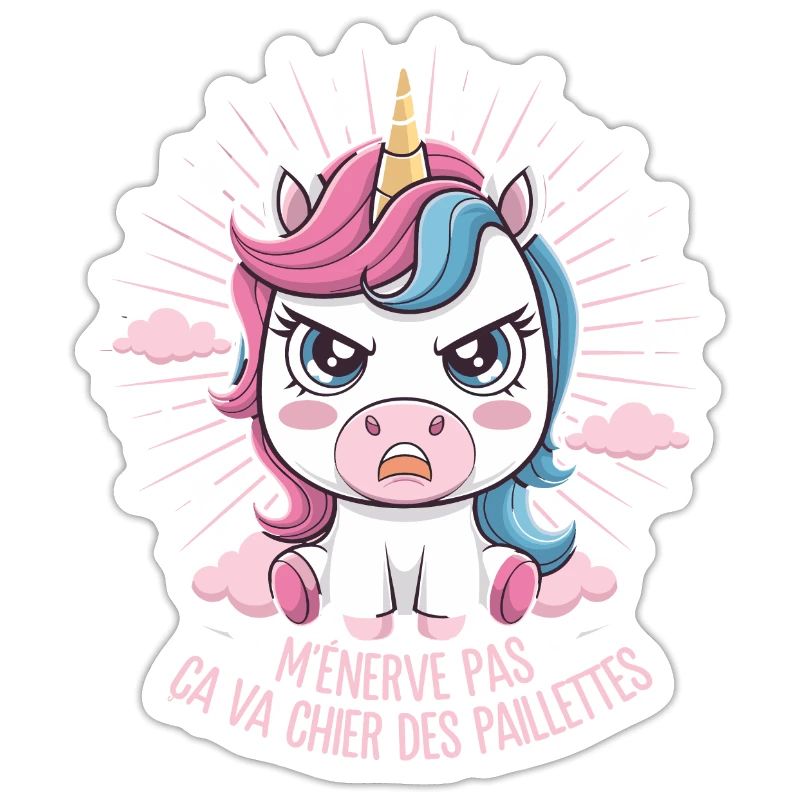 Sei mir nicht böse, das wird dir scheißen, Glitzer-Einhorn