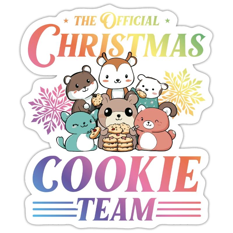 Biscuits de Noël Cuisson Équipe Animaux Coloré