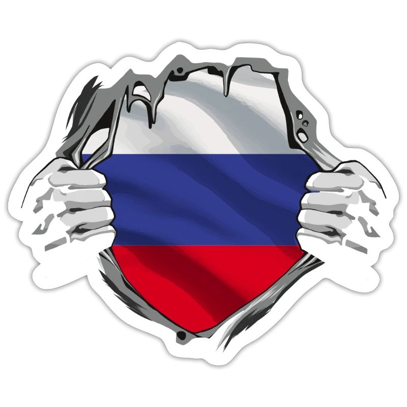 Dévoilement du drapeau russe