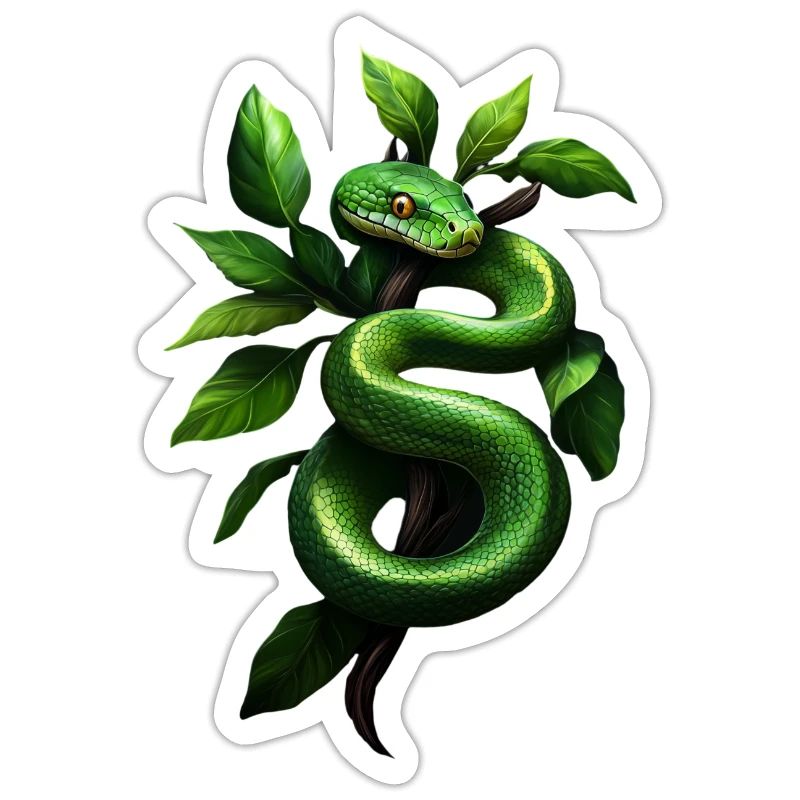 Green Tree Python Snakes Lover Terrarium