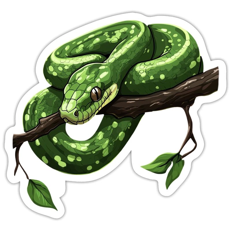 Green Tree Python Snakes Lover Terrarium