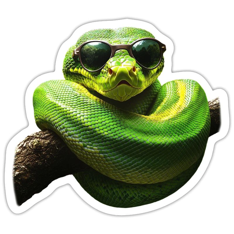 Arbre vert Python Serpents Amoureux Terrarium