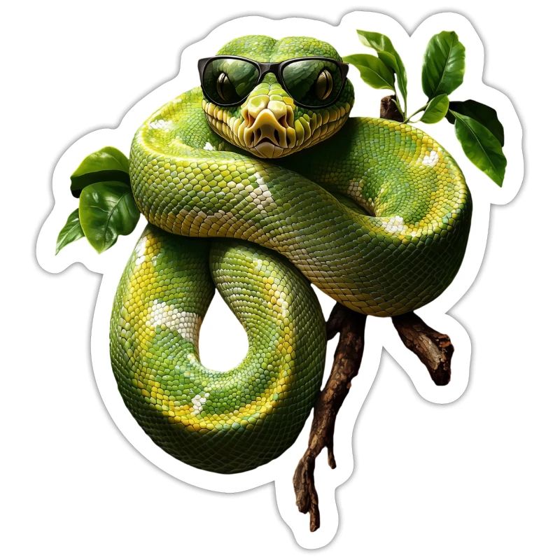 Arbre vert Python Serpents Amoureux Terrarium