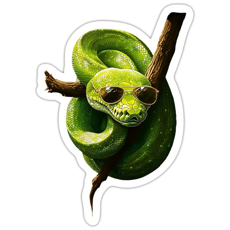 Arbre vert Python Serpents Amoureux Terrarium