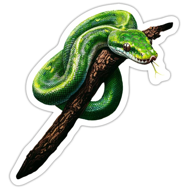 Green Tree Python Snakes Lover Terrarium