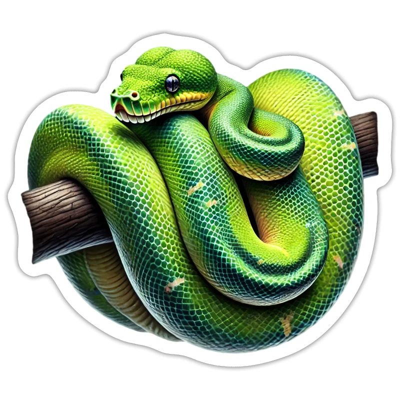 Green Tree Python Snakes Lover Terrarium