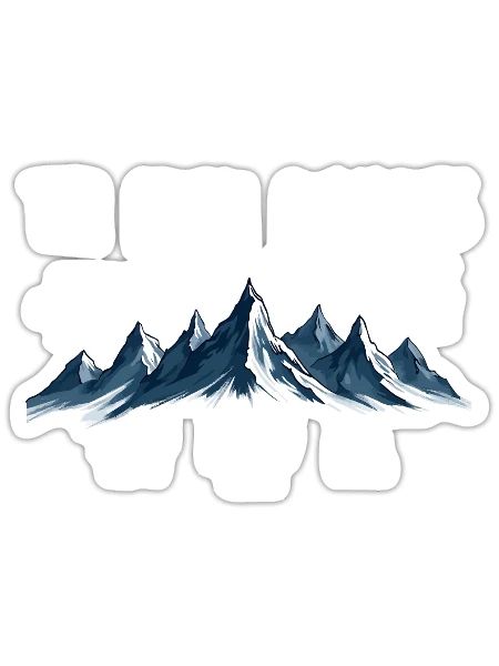 Seven Summits Kosciuszko - Sticker Größe S (10 x 10 cm) - Mattweiß - Vorne