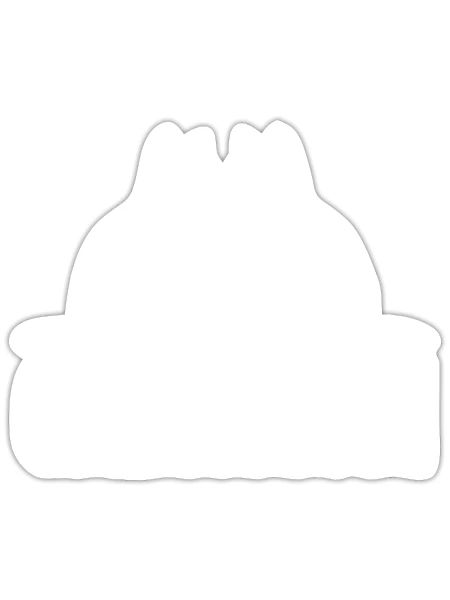 Gémeaux - Sticker taille S (10 x 10 cm) - blanc mat - Devant