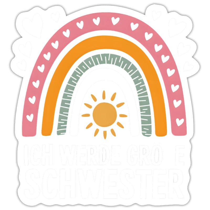 Ich Werde Große Schwester Regenbogen Boho