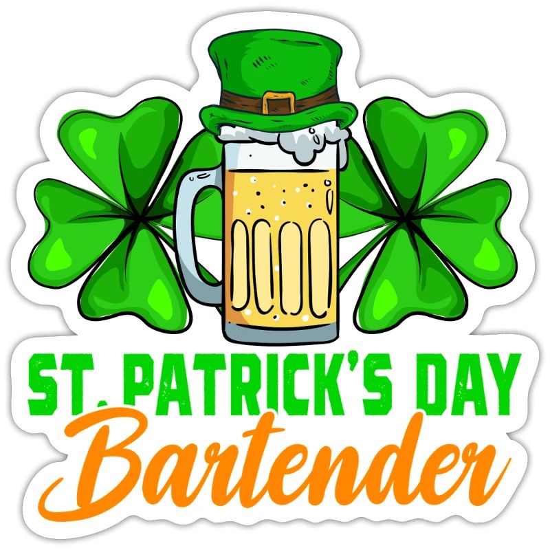 St Patrick's Day Bartender