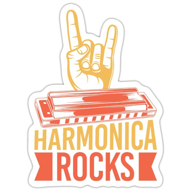 Funny Harmonica Player Rocks Harmonica