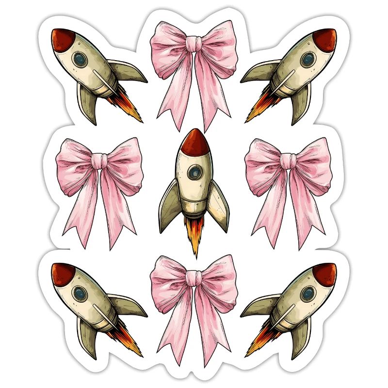Coquettish Bow Space Rocket Space Shuttle