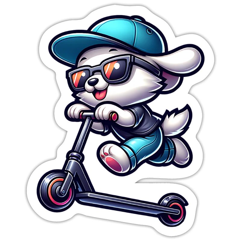 E-Scooter E-Roller Scooter Hund
