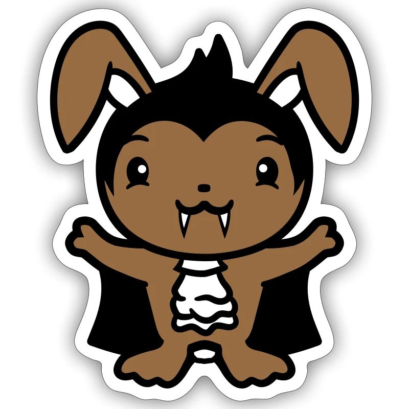 Bunny Vampire Sharp Long Teeth Halloween Costume