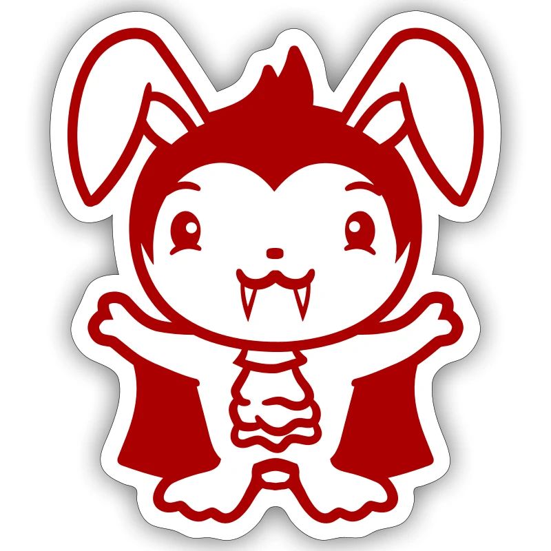 Bunny Vampire Sharp Long Teeth Halloween Costume