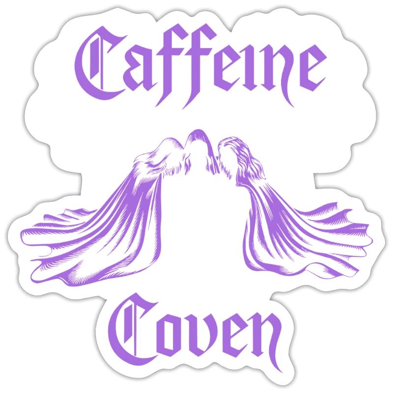 Caffeine Coven Witchy Gothic Coffee Cauldron Witch