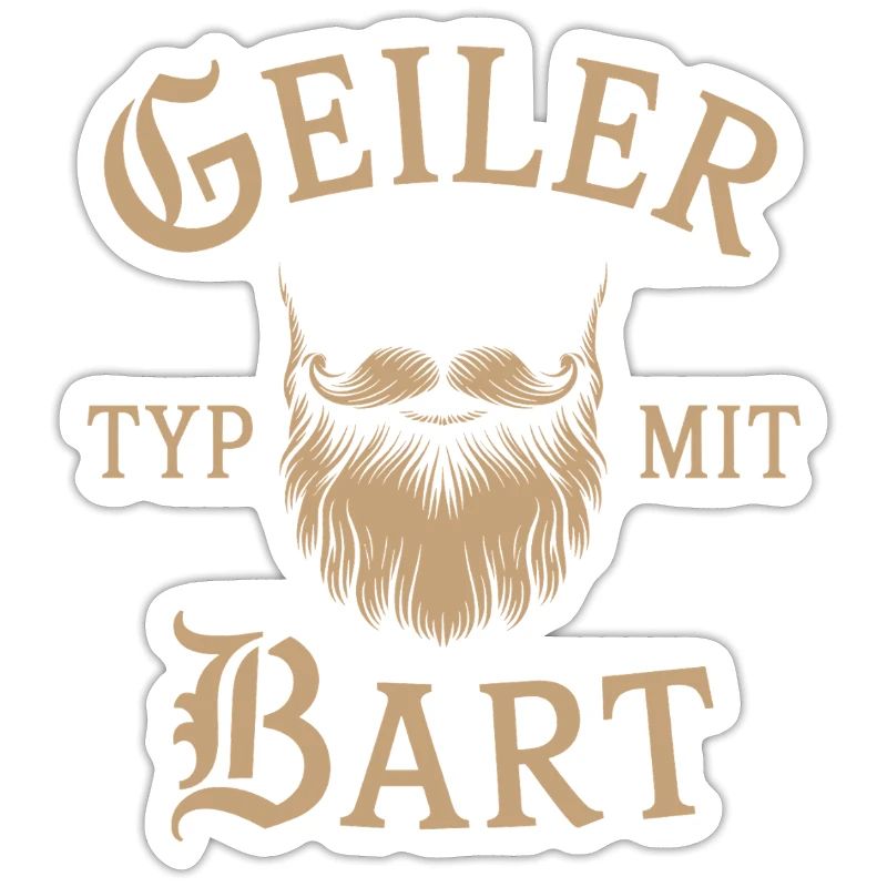 Geiler Typ Mit Bart Bartträger Barbier Vollbart