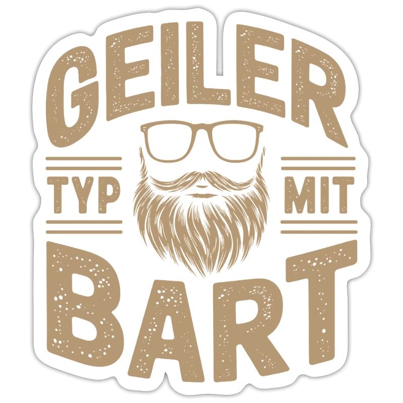 Geiler Typ Mit Bart Bartträger Barbier Vollbart