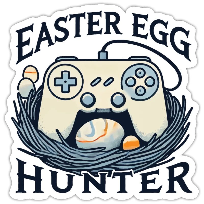 Easter Egg Jäger Gaming Controller Kunst