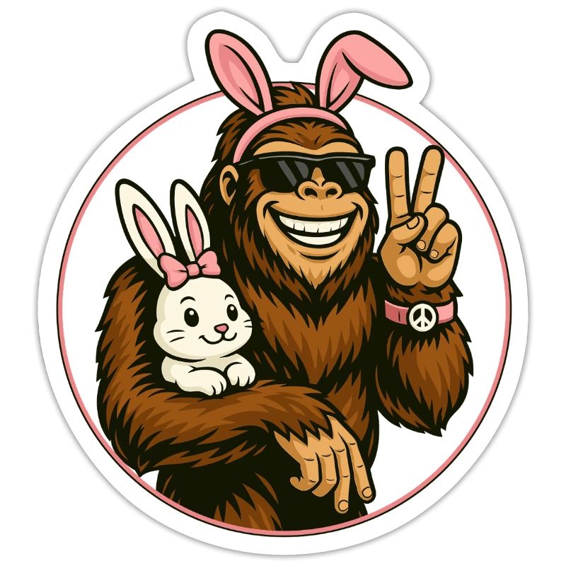 Easter, Funny Easter Bunny, Bigfoot, Easter