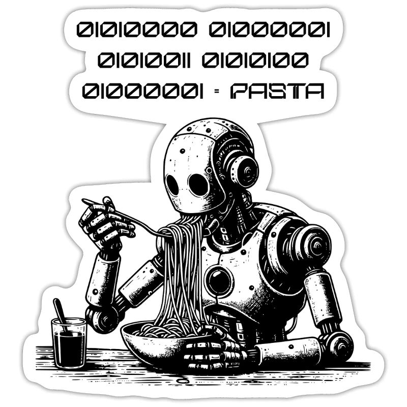 Robot de code de pâtes binaire