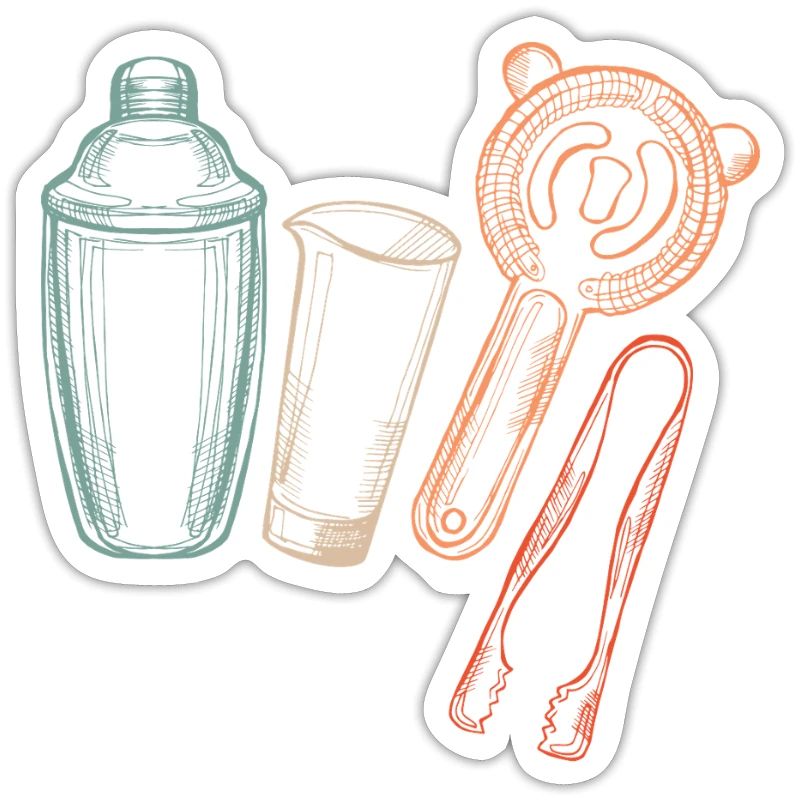 Bartender Tools Illustration