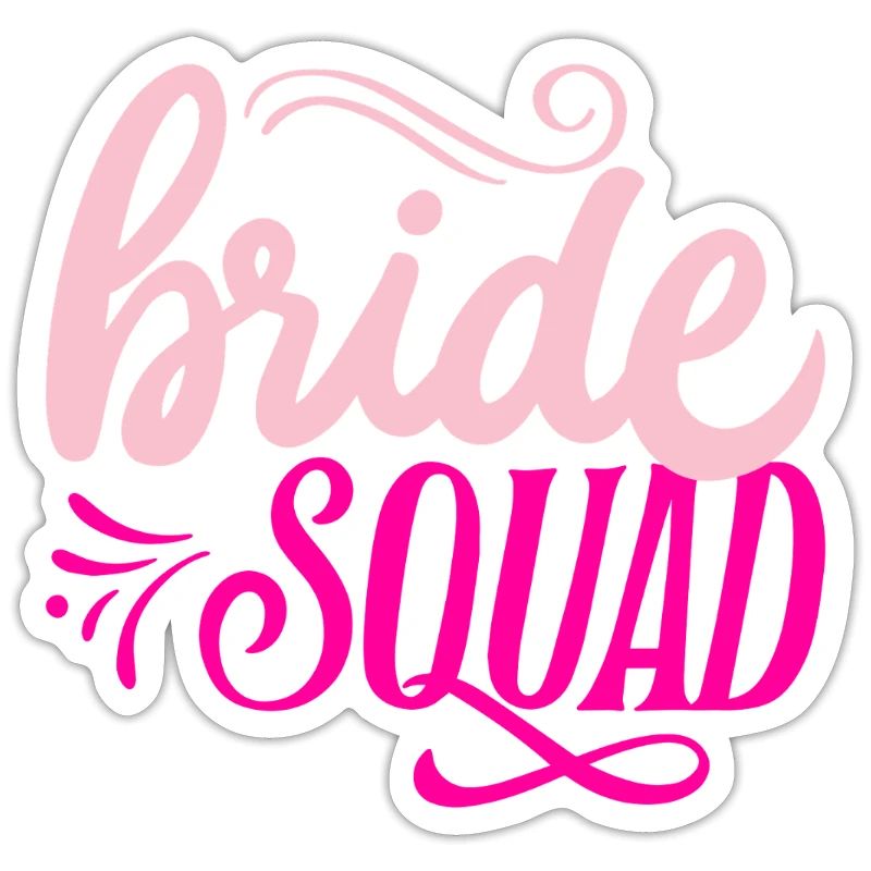 BRIDE SQUAD EVJF Team de La Mariée équipe copines