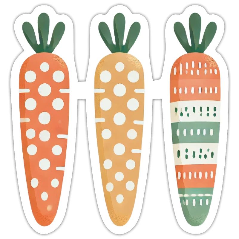 Cute Carrot Pattern Easter Joy