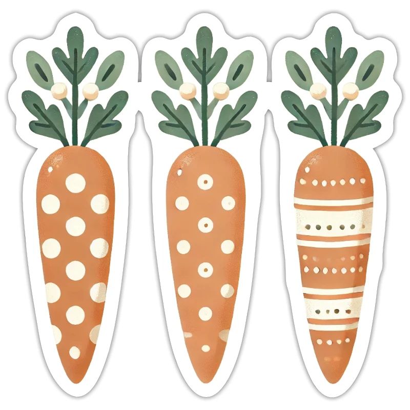 Cute Easter Carrot Pattern