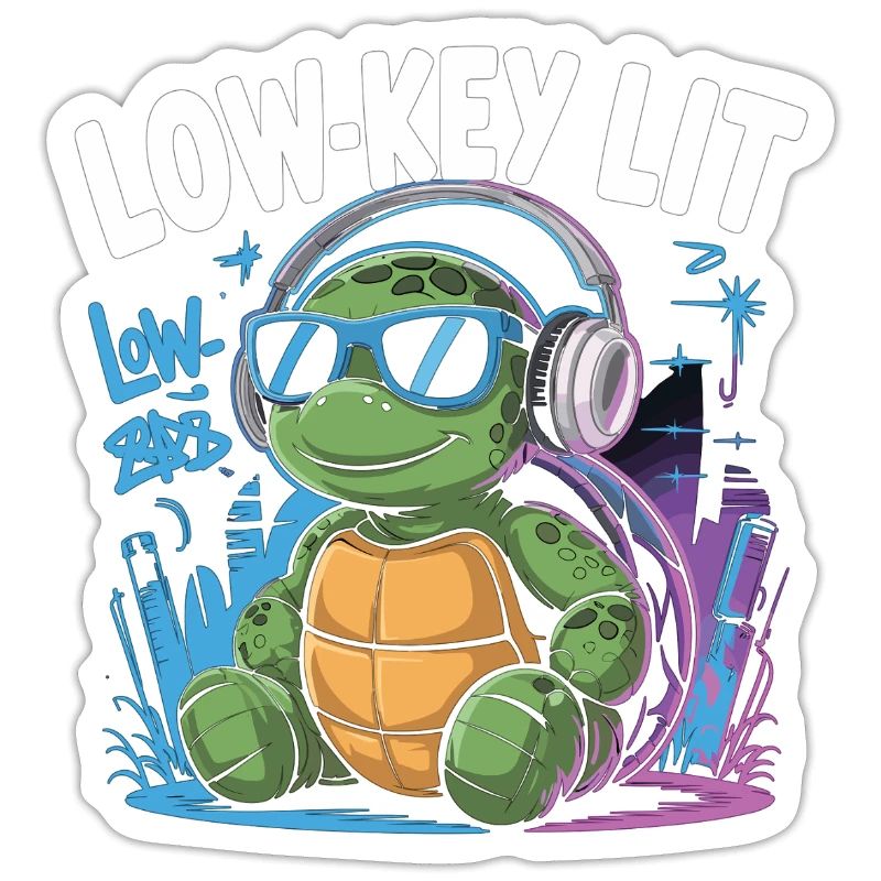 Chill toad in low-key style