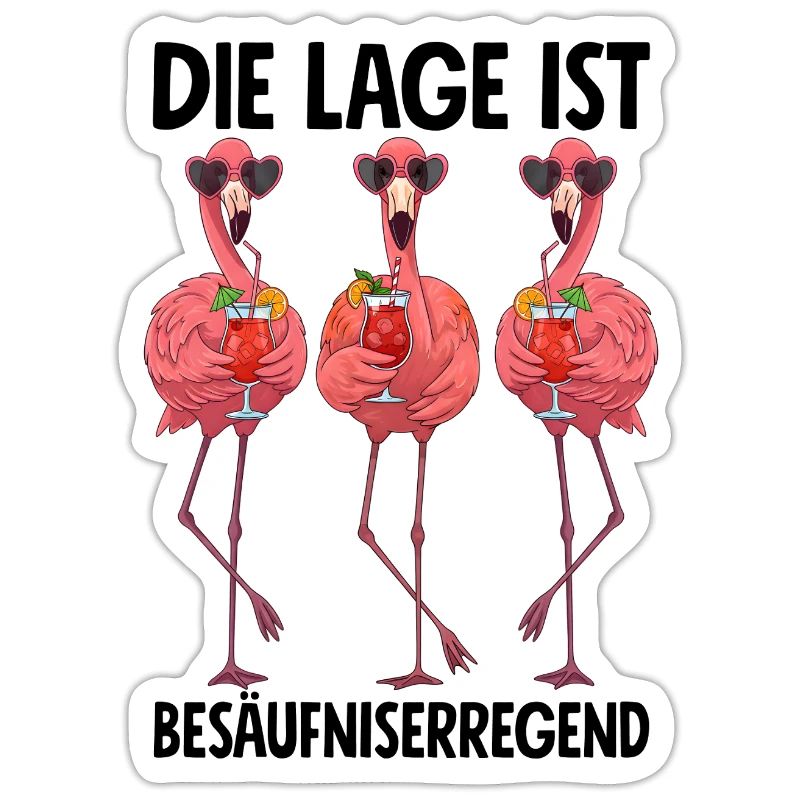 Die Lage Ist Besäufniserregend mit Flamingos