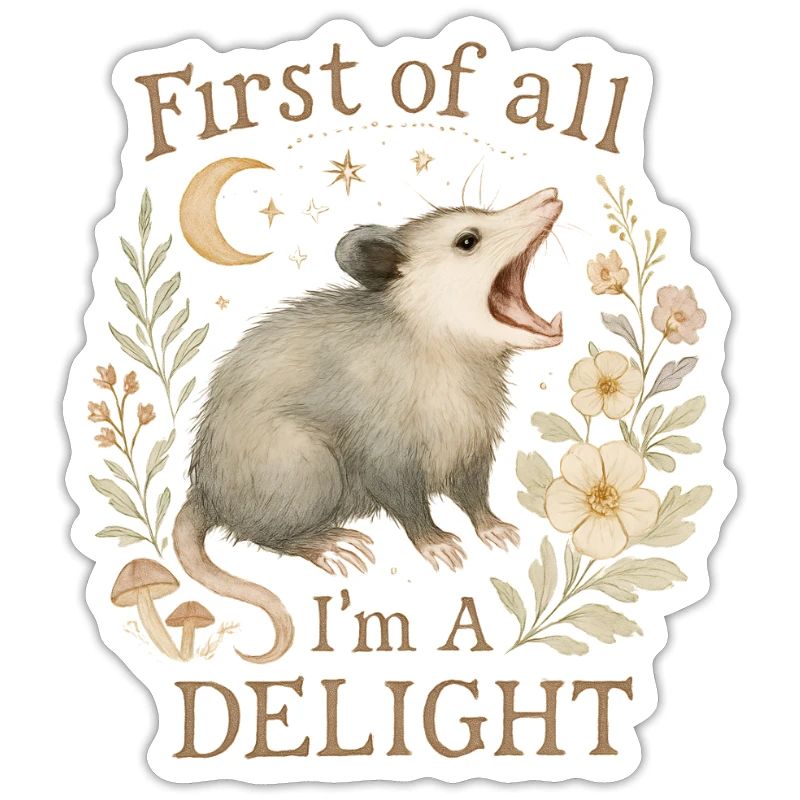 Zuallererst bin ich ein Delight-Opossum, ich bin e