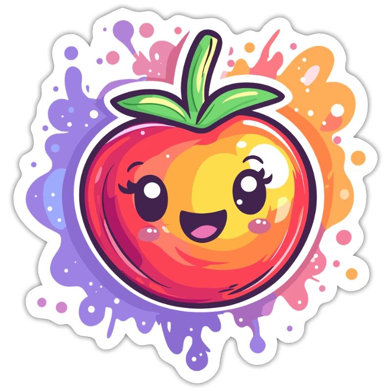 Tomate avec éclaboussure