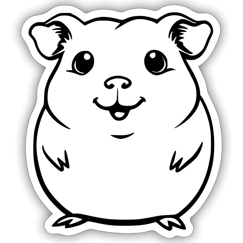 cochon d’Inde mignon comme illustration vectorielle