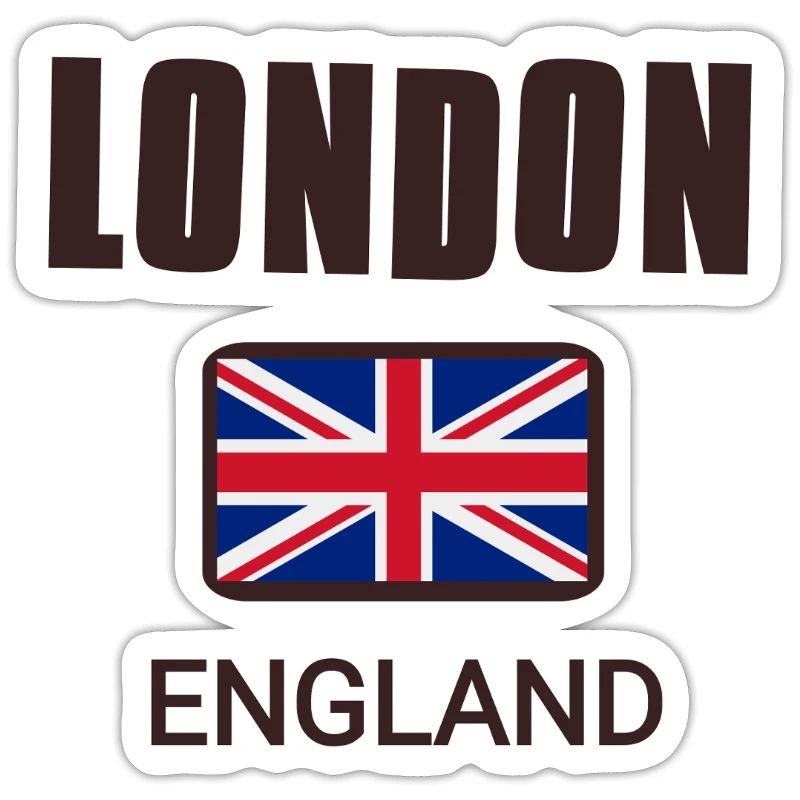 Londres, Angleterre, avec drapeau de l’Angleterre