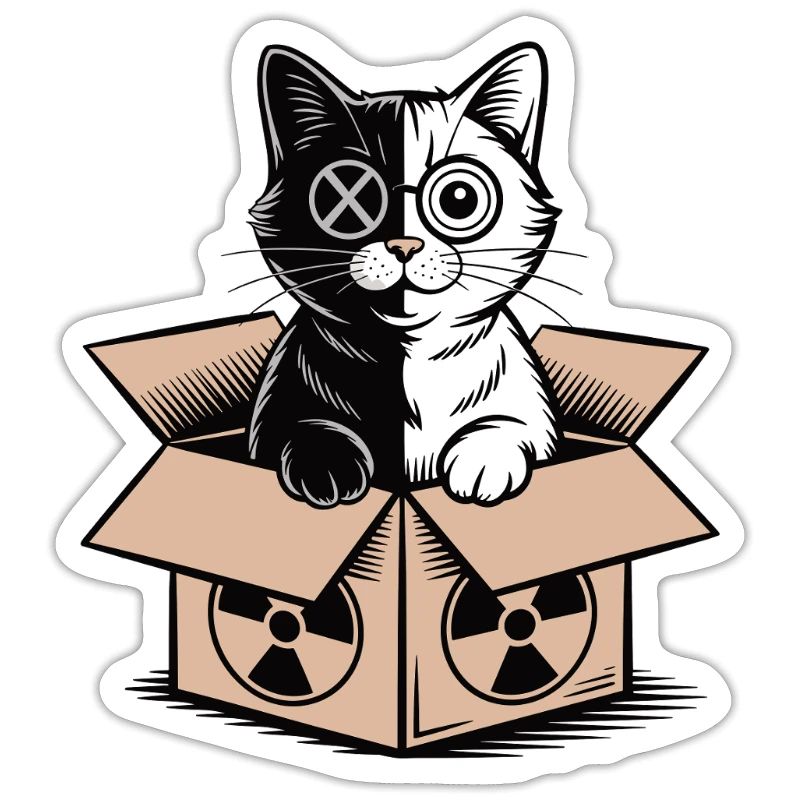 Le chat dans une boîte de Schrödinger : la déclaration du nerd quantique
