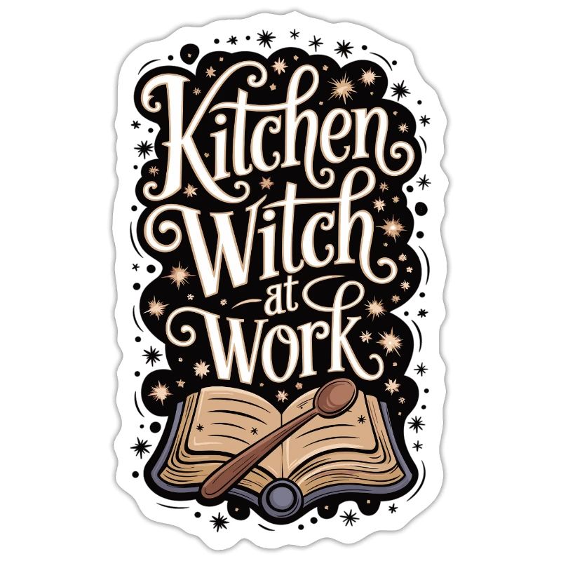 Kitchen witch at work