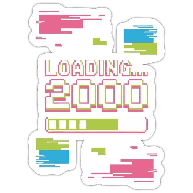 Retro Loading 2000 Pixel