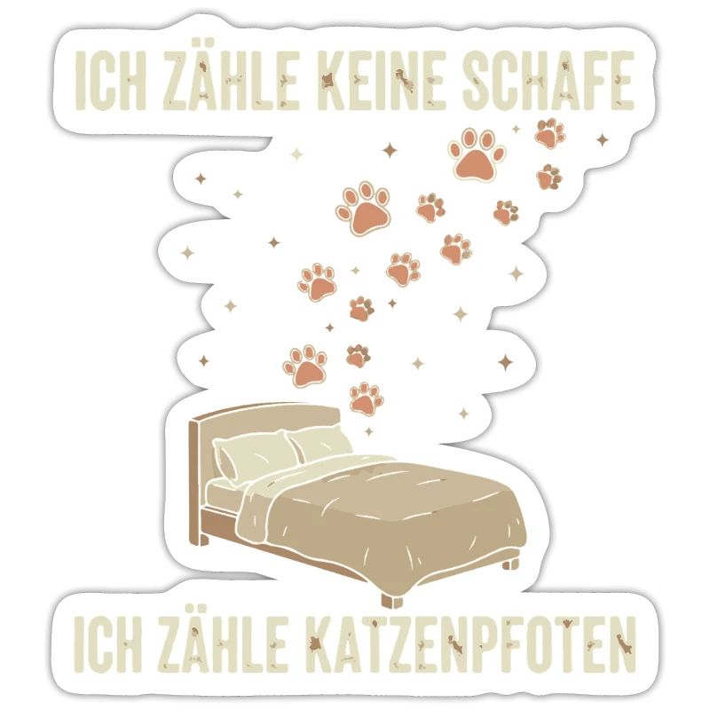 I Count Cat Paws Bed Decor