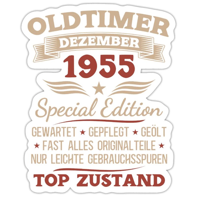 70. Geburtstag Geschenk Oldtimer Dezember 1955