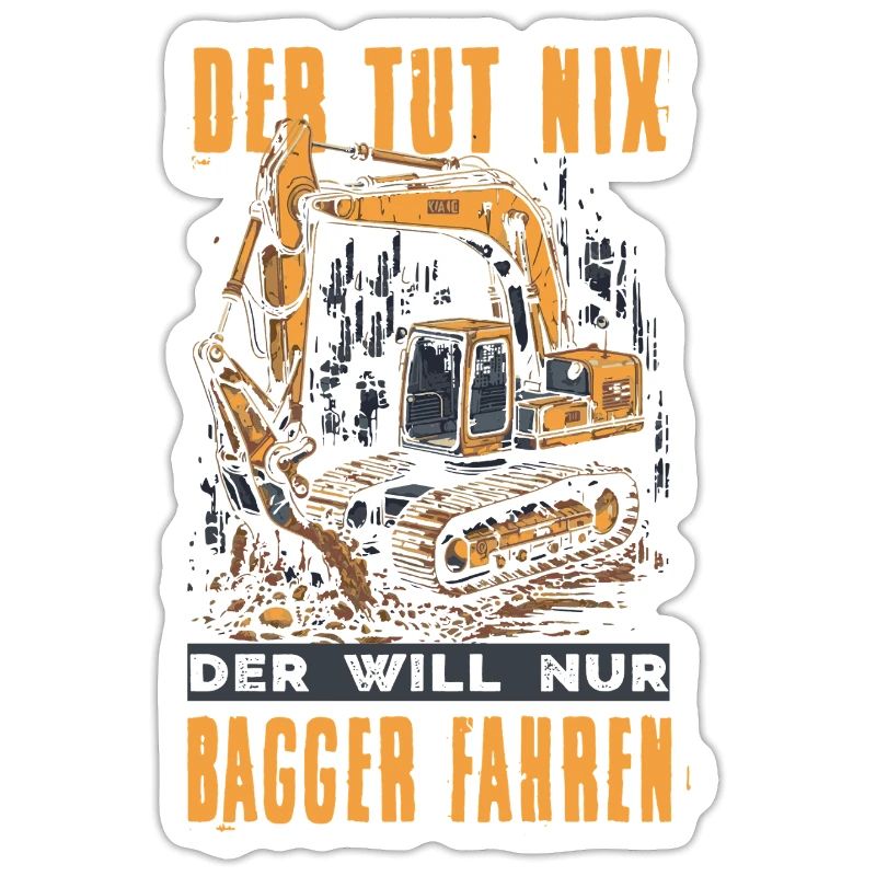 Baggerfahrer Geschenke Baggerführer Baustelle