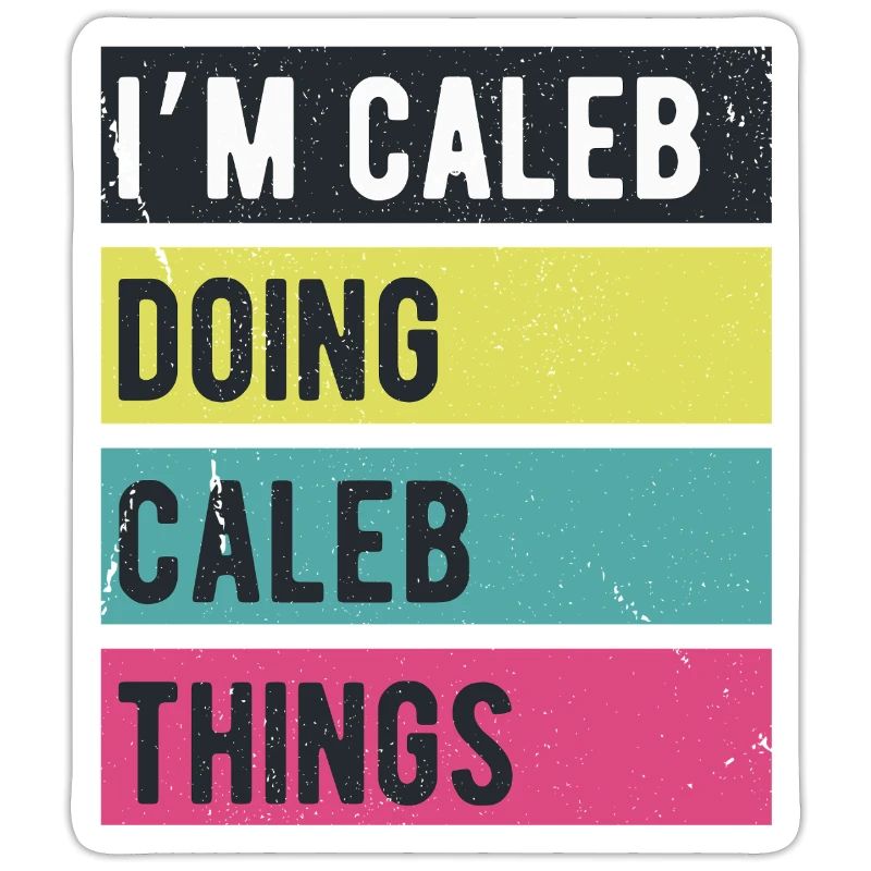 Ich bin Caleb und mache Caleb-Dinge in Retro-Farben