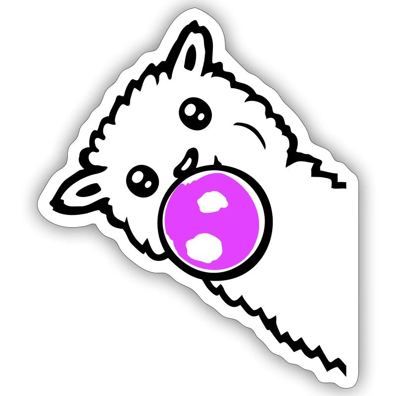 Llama Bubbles Side Edge Cool Cute Side
