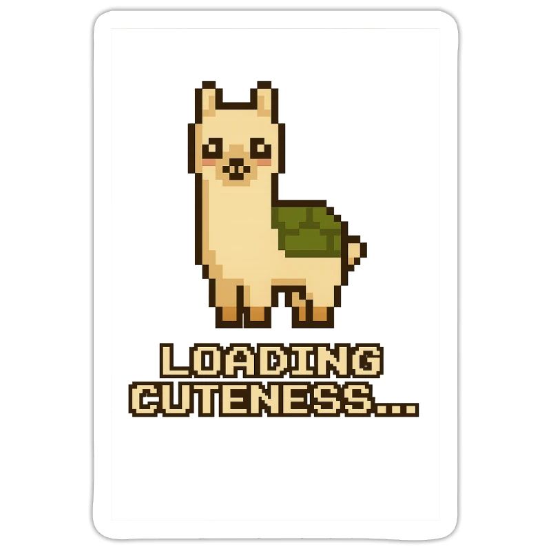 Pixel Llama: Caricamento della dolcezza