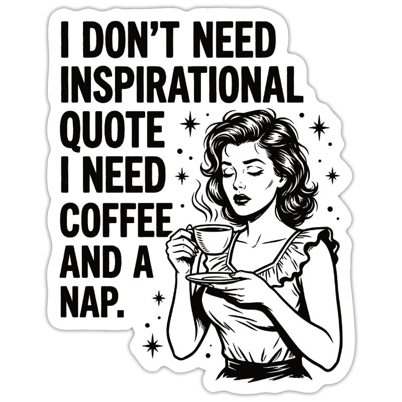 Echte Kaffeeliebe Nickerchen Statement