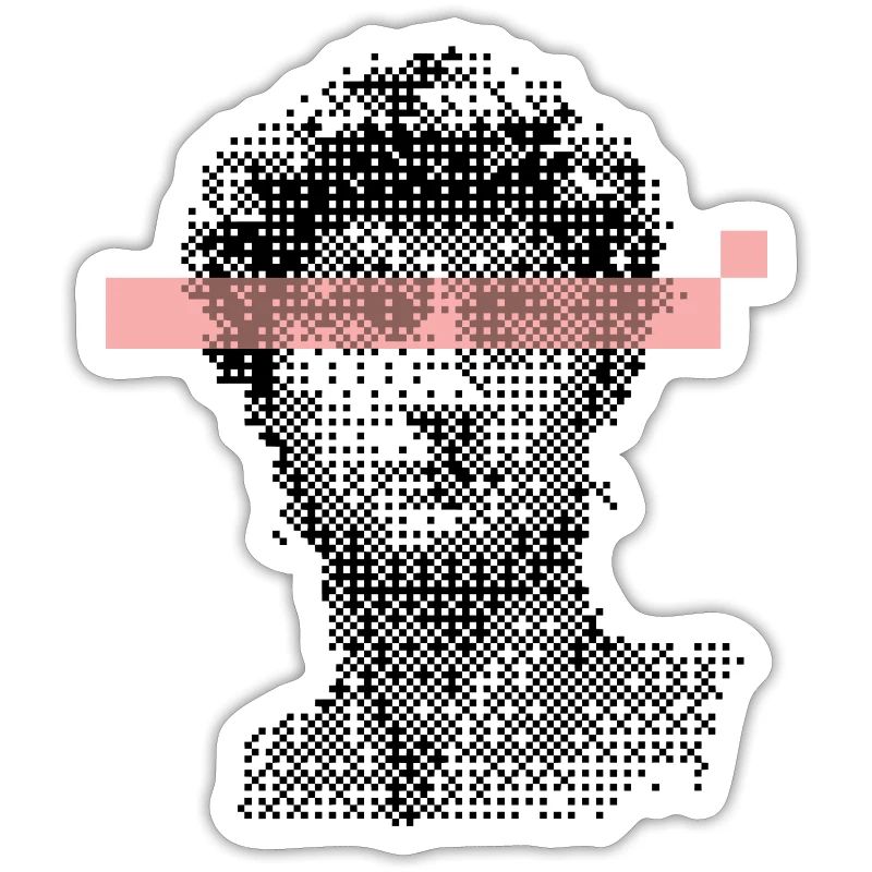 Digital David Michelangelo Pixel-Design